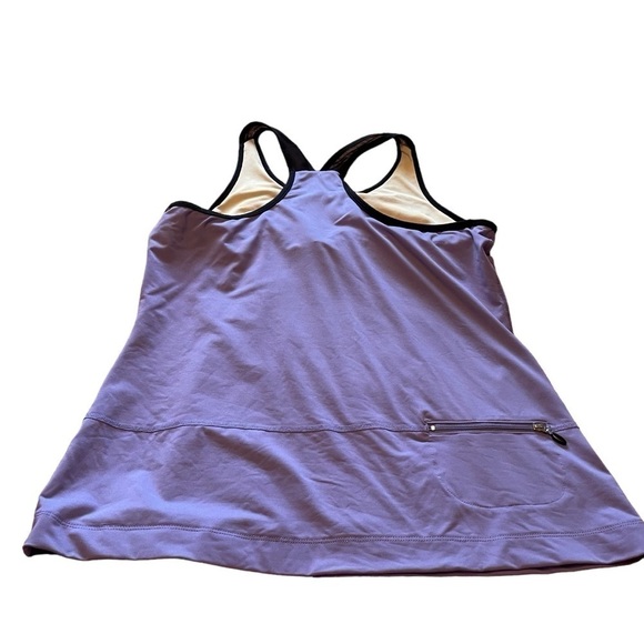 Jockey Women's Stretch Activewear Racerback
Tank Top - Built in Bra Size Large - Picture 2 of 6